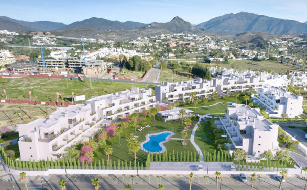 New 2 & 3 Bedroom Apartments in Estepona, Malaga, From €428,300