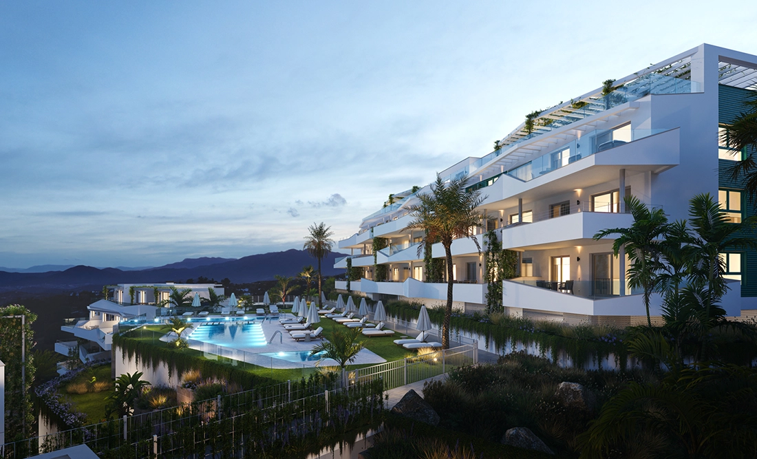 New 2 & 3 Bedroom Apartments in Mijas, Costa del Sol, Spain, From €517,000